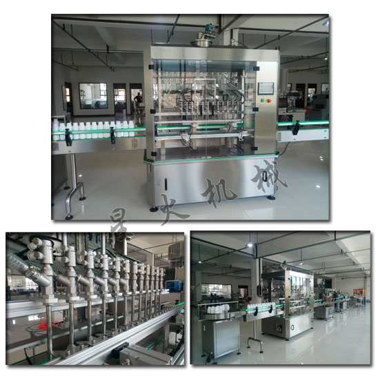 小型香菇醬灌裝機-全自動香菇醬灌裝流水線實拍