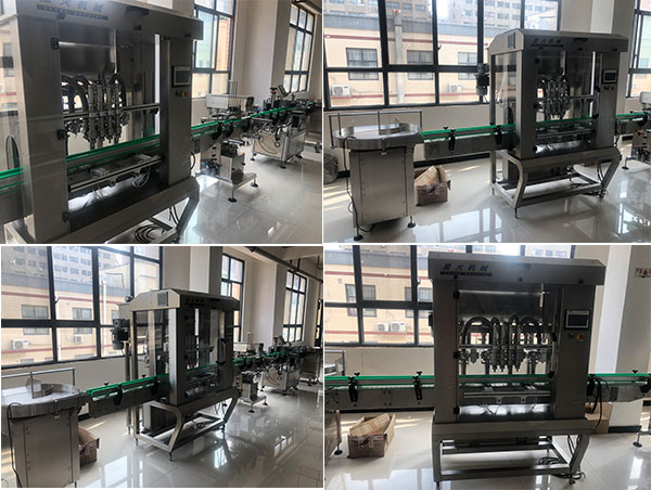 星火全自動香菇醬灌裝機生產線實拍圖